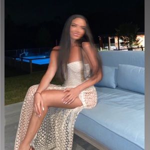 Smoke& Mirrors bodysuit maxi dress- Size Xs